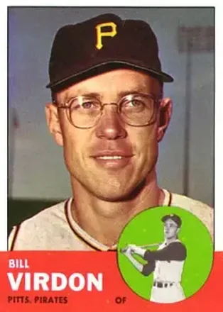 1963 Topps #55 - Bill Virdon - Pittsburgh Pirates