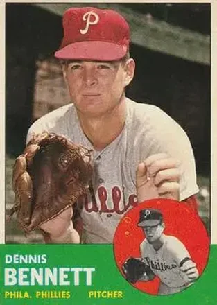 1963 Topps #56 - Dennis Bennett - Philadelphia Phillies