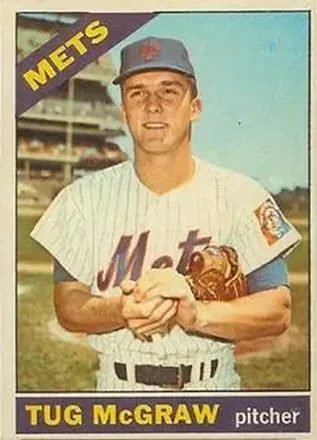 1966 Topps Venezuelan #124 - Tug McGraw - New York Mets