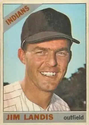 1966 Topps Venezuelan #128 - Jim Landis - Cleveland Indians