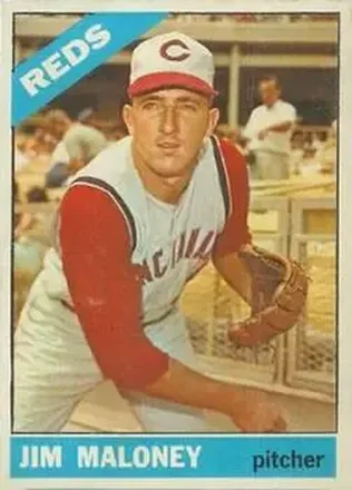 1966 Topps Venezuelan #140 - Jim Maloney - Cincinnati Reds
