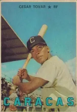 1967 Topps Venezuelan #12 - Cesar Tovar - Leones del Caracas