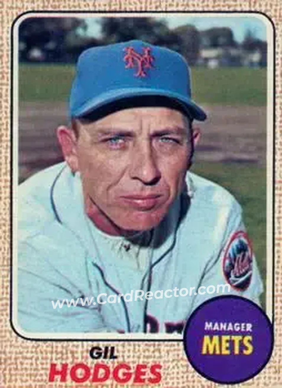 1968 O-Pee-Chee #27 - Gil Hodges - New York Mets