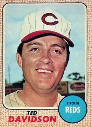 1968 O-Pee-Chee #48 - Ted Davidson - Cincinnati Reds