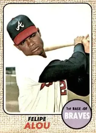 1968 O-Pee-Chee #55 - Felipe Alou - Atlanta Braves