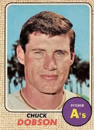 1968 O-Pee-Chee #62 - Chuck Dobson - Oakland Athletics