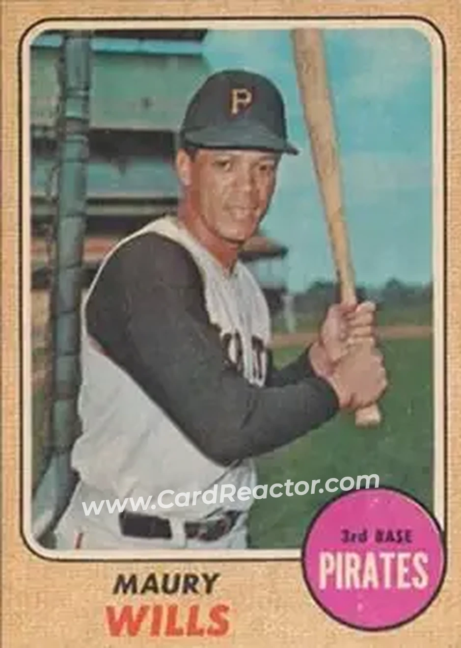1968 Topps Venezuelan #175 - Maury Wills - Pittsburgh Pirates