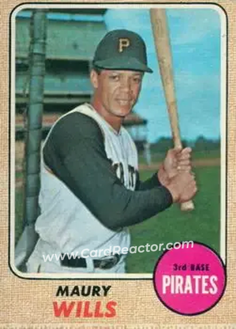 1968 O-Pee-Chee #175 - Maury Wills - Pittsburgh Pirates