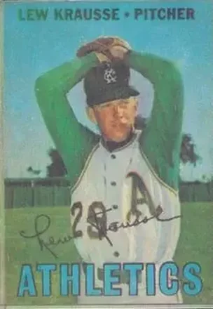 1967 Topps Venezuelan #205 - Lew Krausse - Kansas City Athletics
