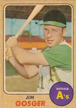 1968 Topps Venezuelan #343 - Jim Gosger - Oakland Athletics