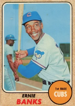 1968 Topps #355 - Ernie Banks - Chicago Cubs