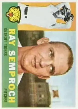 1960 Topps #286 - Roman Semproch - Detroit Tigers