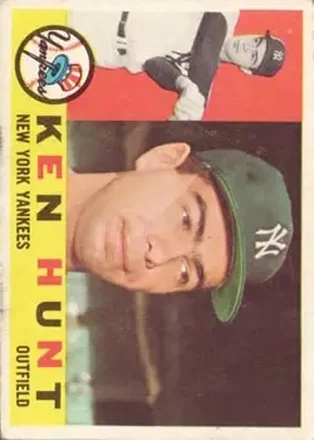 1960 Topps #522 - Ken L. Hunt - New York Yankees