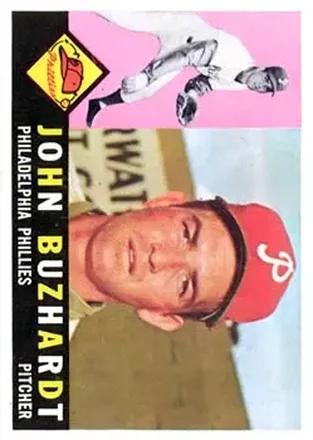 1960 Topps #549 - John Buzhardt - Philadelphia Phillies