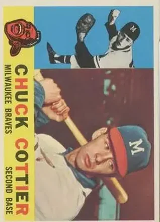 1960 Topps #417 - Chuck Cottier - Milwaukee Braves