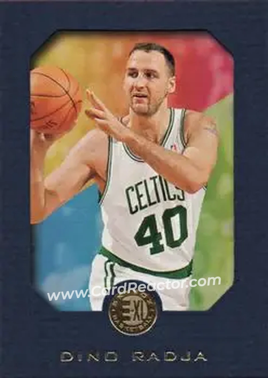 1995-96 SkyBox E-XL - Blue #5 - Dino Radja - Boston Celtics