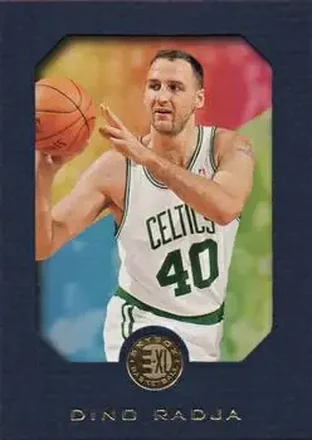 1995-96 SkyBox E-XL - Blue #5 - Dino Radja - Boston Celtics