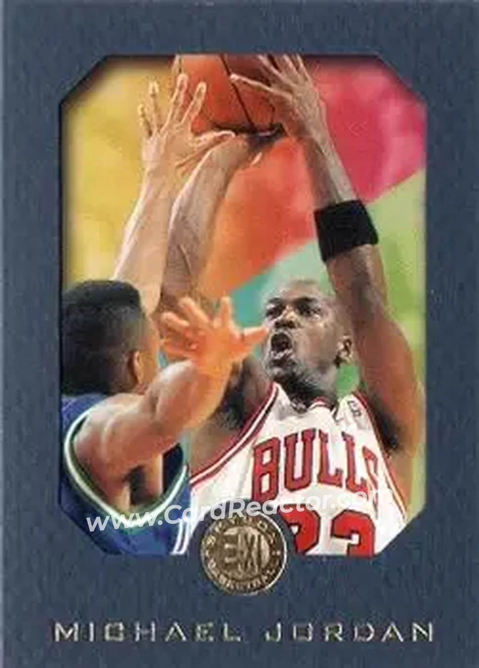 1995-96 SkyBox E-XL - Blue #10 - Michael Jordan - Chicago Bulls - Front