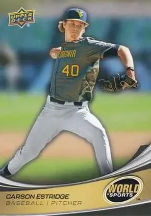 2026 Upper Deck World of Sports Volume II #17 - Carson Estridge - West Virginia Mountaineers