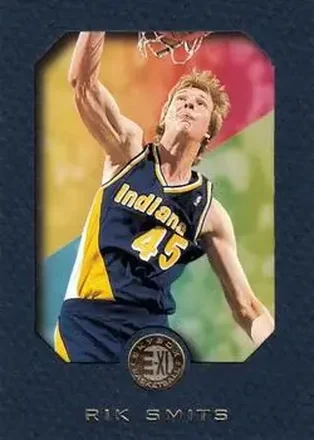 1995-96 SkyBox E-XL - Blue #35 - Rik Smits - Indiana Pacers