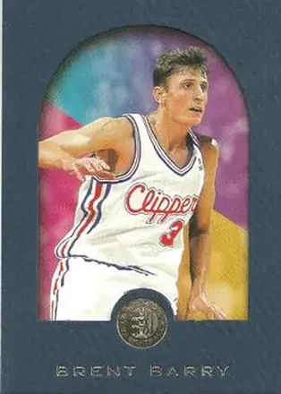 1995-96 SkyBox E-XL - Blue #36 - Brent Barry - Los Angeles Clippers