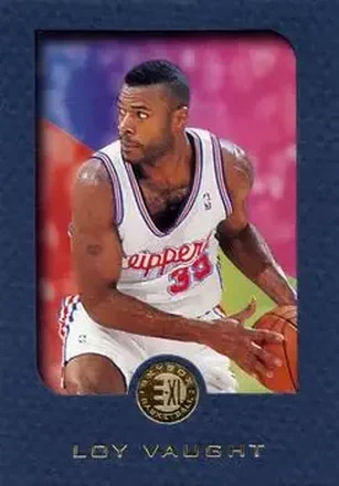 1995-96 SkyBox E-XL - Blue #37 - Loy Vaught - Los Angeles Clippers