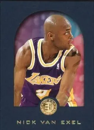 1995-96 SkyBox E-XL - Blue #41 - Nick Van Exel - Los Angeles Lakers