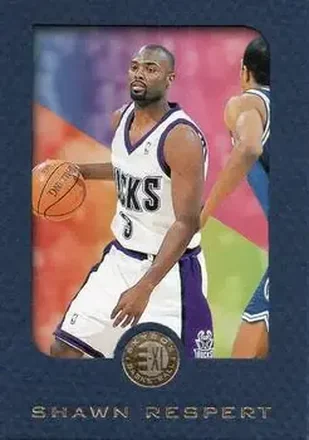 1995-96 SkyBox E-XL - Blue #47 - Shawn Respert - Milwaukee Bucks