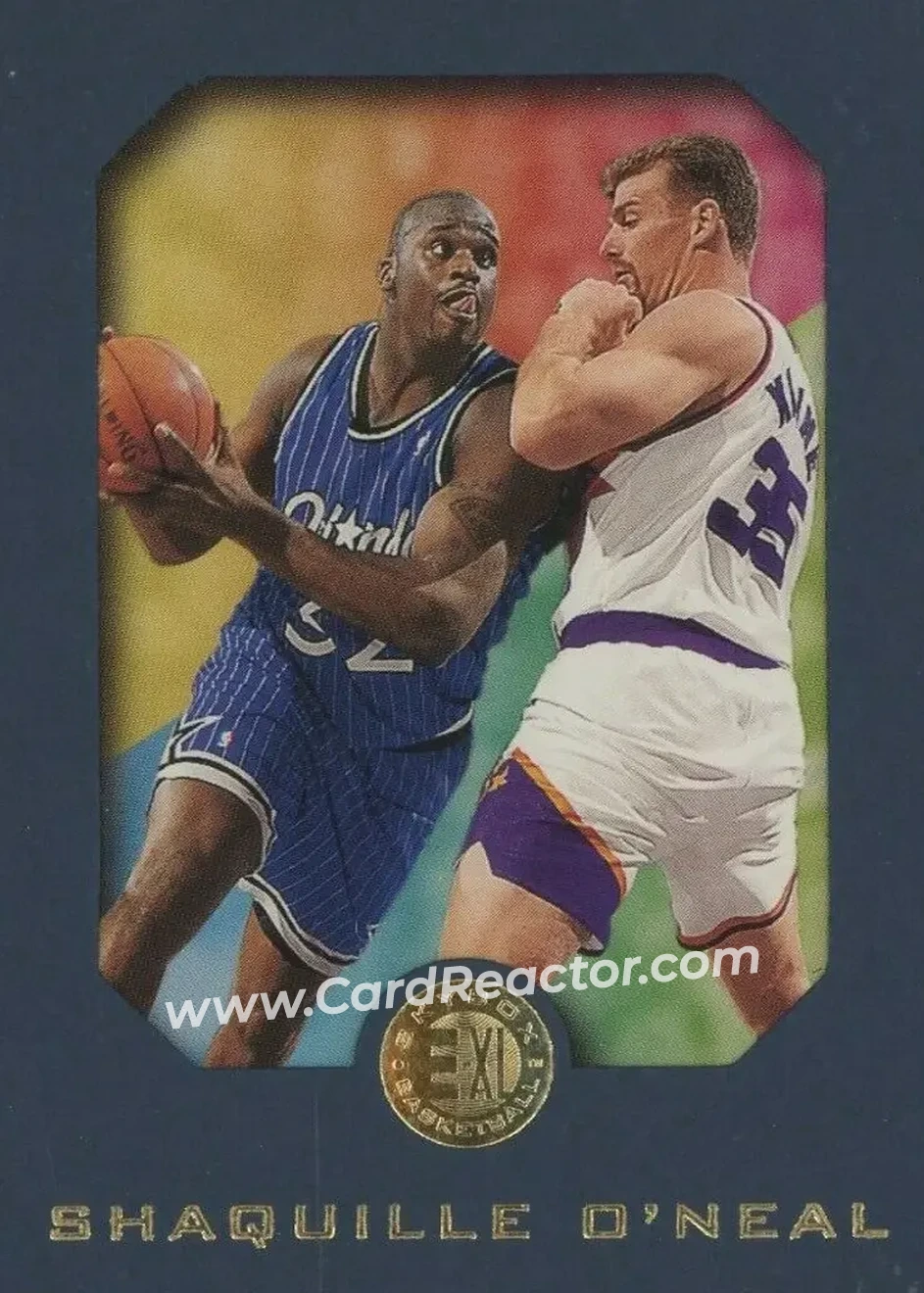 1995-96 SkyBox E-XL - Blue #60 - Shaquille O'Neal - Orlando Magic