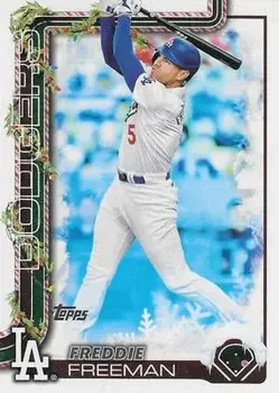 2025 Topps Holiday #H12b - Freddie Freeman - Los Angeles Dodgers