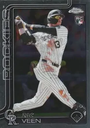 2025 Topps Chrome Update #USC28 - Zac Veen - Colorado Rockies