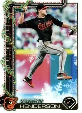 2025 Topps Holiday #H18 - Gunnar Henderson - Baltimore Orioles