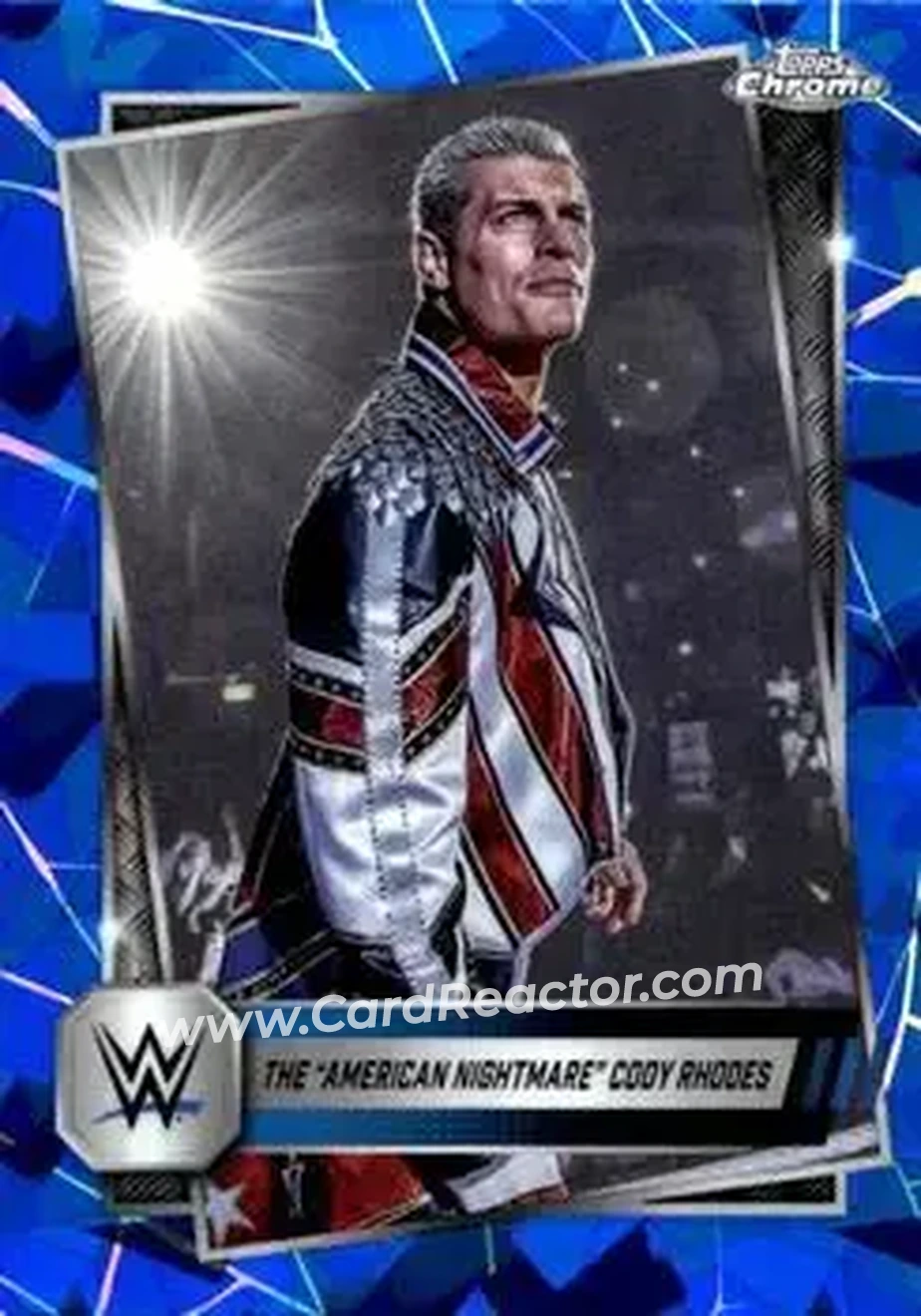 2025 Topps Chrome Sapphire Edition WWE #1 - Cody Rhodes