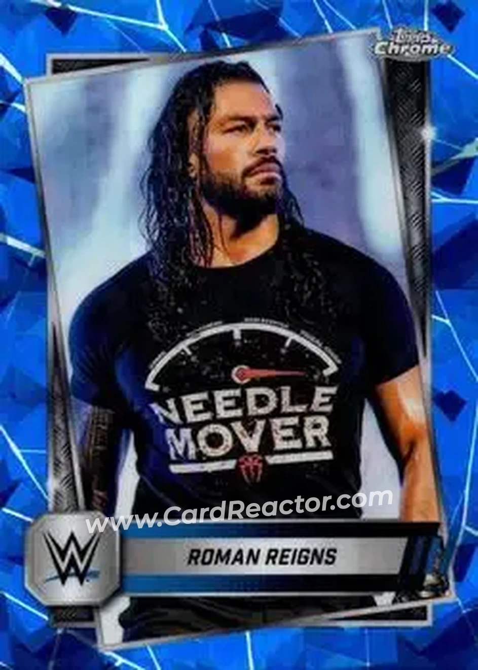 2025 Topps Chrome Sapphire Edition WWE #3 - Roman Reigns