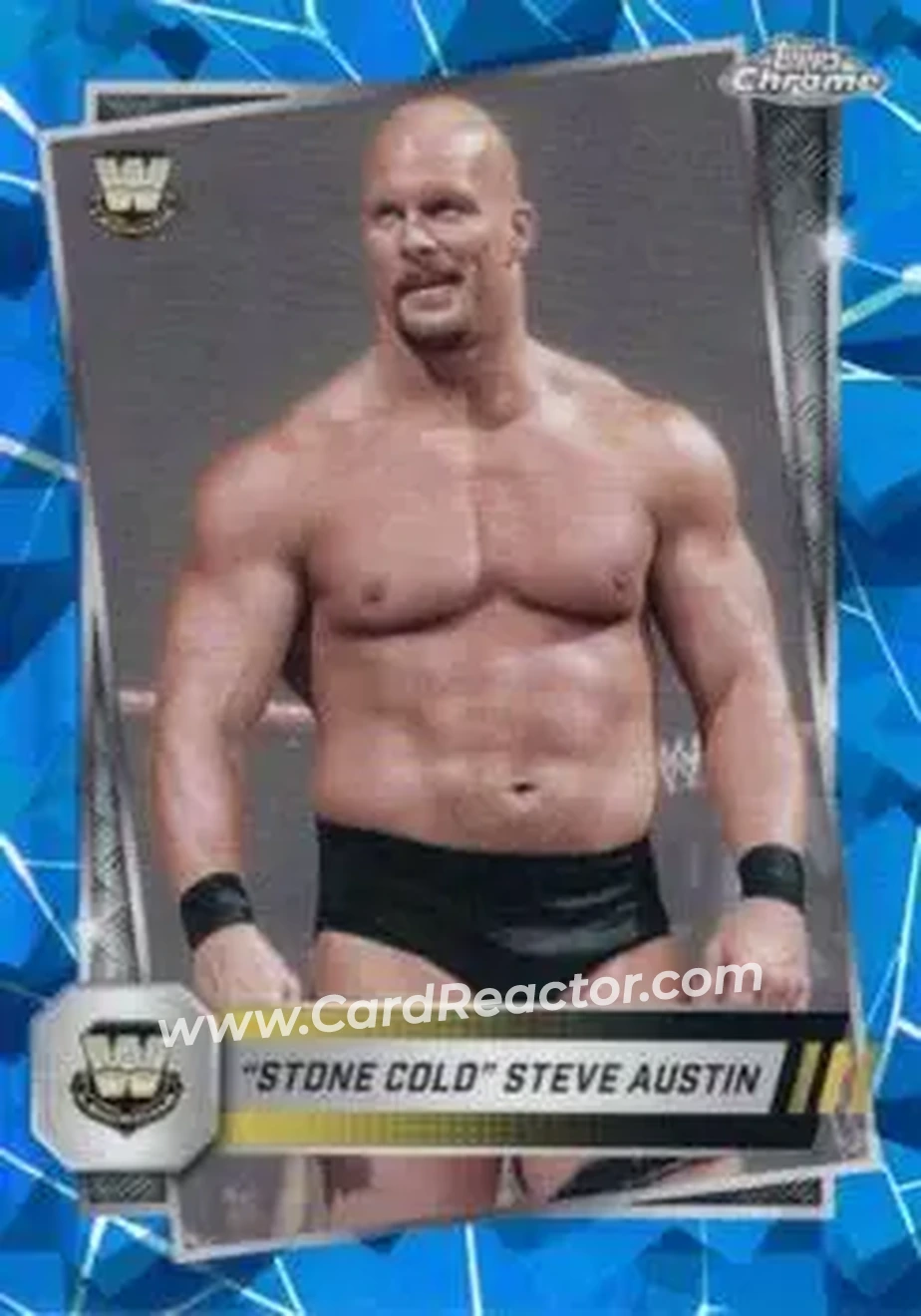 2025 Topps Chrome Sapphire Edition WWE #6 - "Stone Cold" Steve Austin