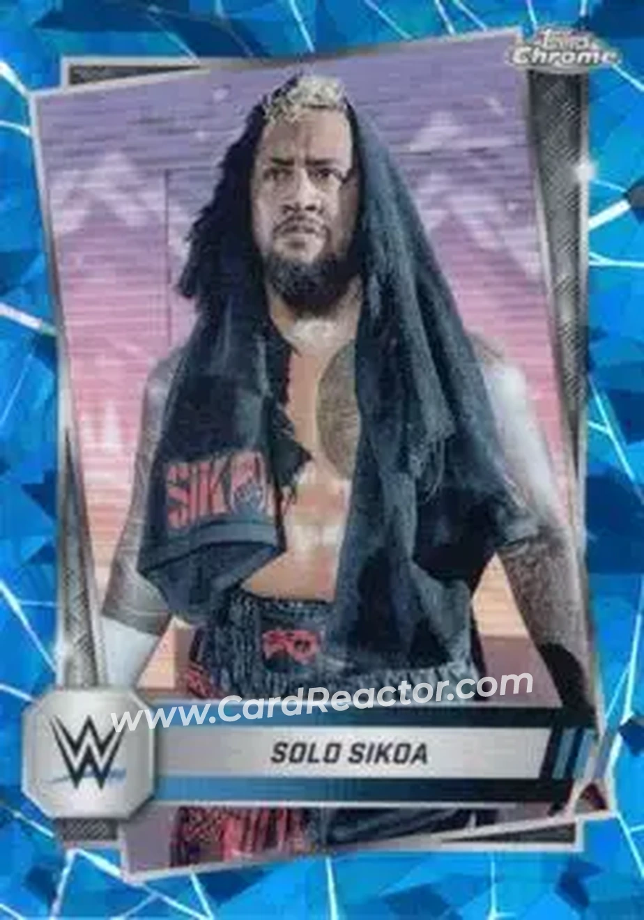 2025 Topps Chrome Sapphire Edition WWE #17 - Solo Sikoa