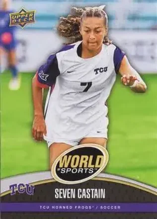2025 Upper Deck World of Sports Volume 1 #29 - Seven Castain - TCU Horned Frogs