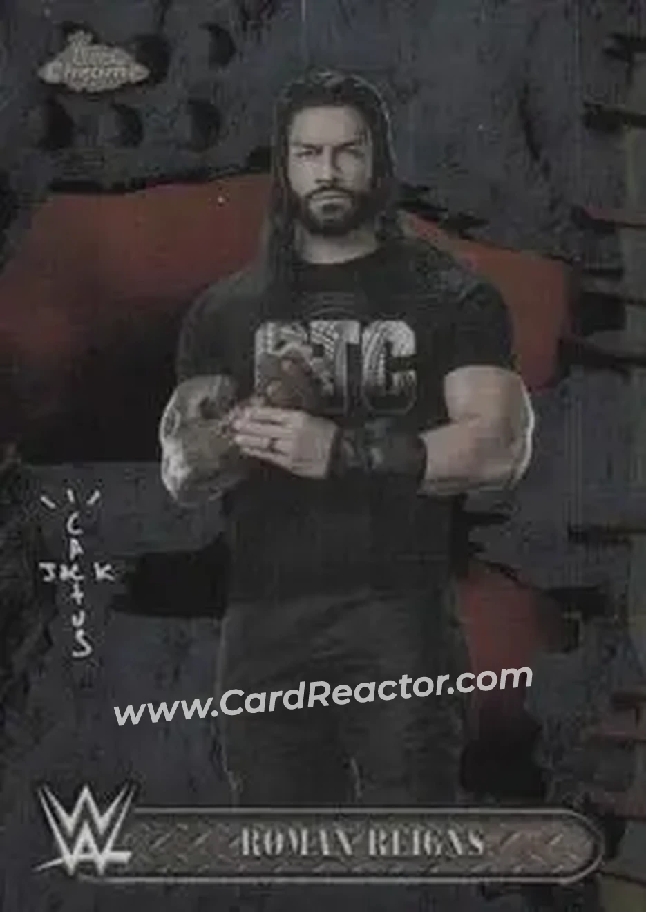 2025 Topps Chrome WWE x Cactus Jack #25 - Roman Reigns