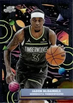 2025-26 Topps Chrome Cosmic #4 - Jaden McDaniels - Minnesota Timberwolves