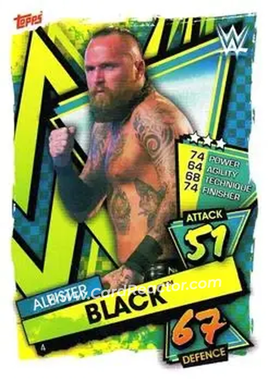2021 Topps Slam Attax WWE #4 - Aleister Black