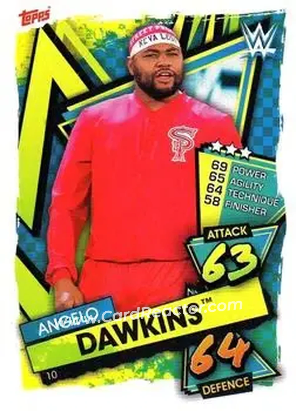 2021 Topps Slam Attax WWE #10 - Angelo Dawkins