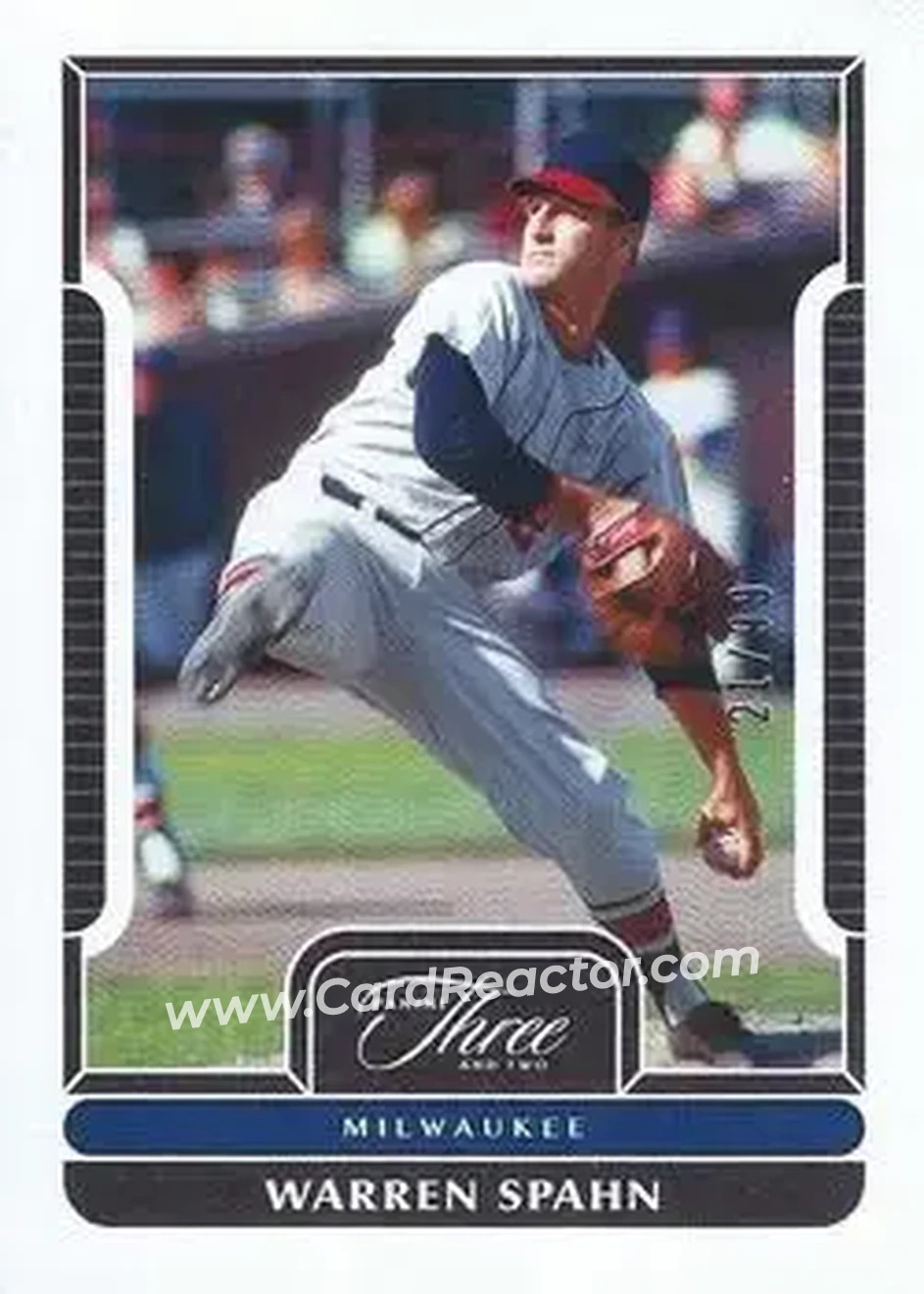 2023 Panini Three and Two #67 - Warren Spahn - Milwaukee Braves