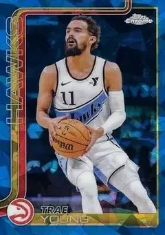 2025-26 Topps Chrome Sapphire Edition #5 - Trae Young - Atlanta Hawks