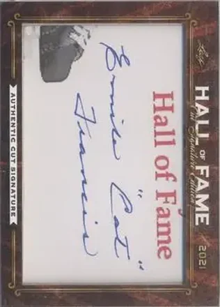 2021 Leaf Hall of Fame Cut Signature Edition #NNO - Emile Francis
