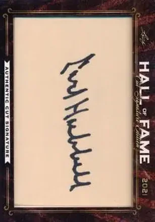 2021 Leaf Hall of Fame Cut Signature Edition #NNO - Carl Hubbell