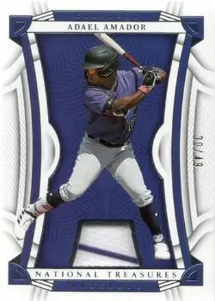 2023 Panini National Treasures #81 - Adael Amador - Colorado Rockies