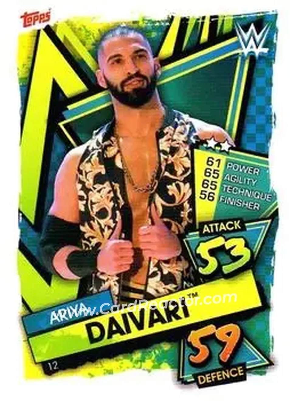 2021 Topps Slam Attax WWE #12 - Ariya Daivari