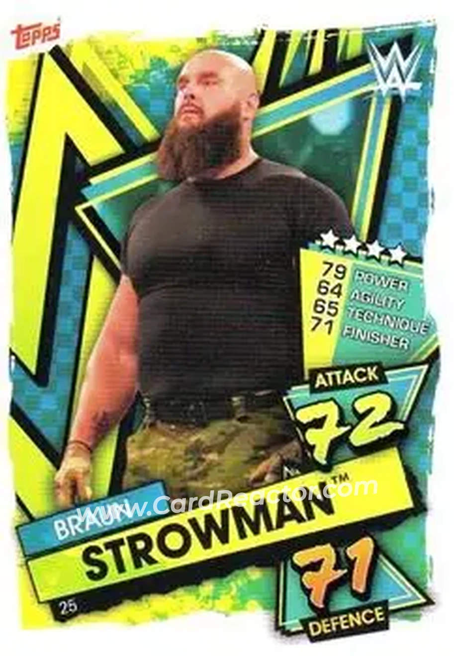 2021 Topps Slam Attax WWE #25 - Braun Strowman