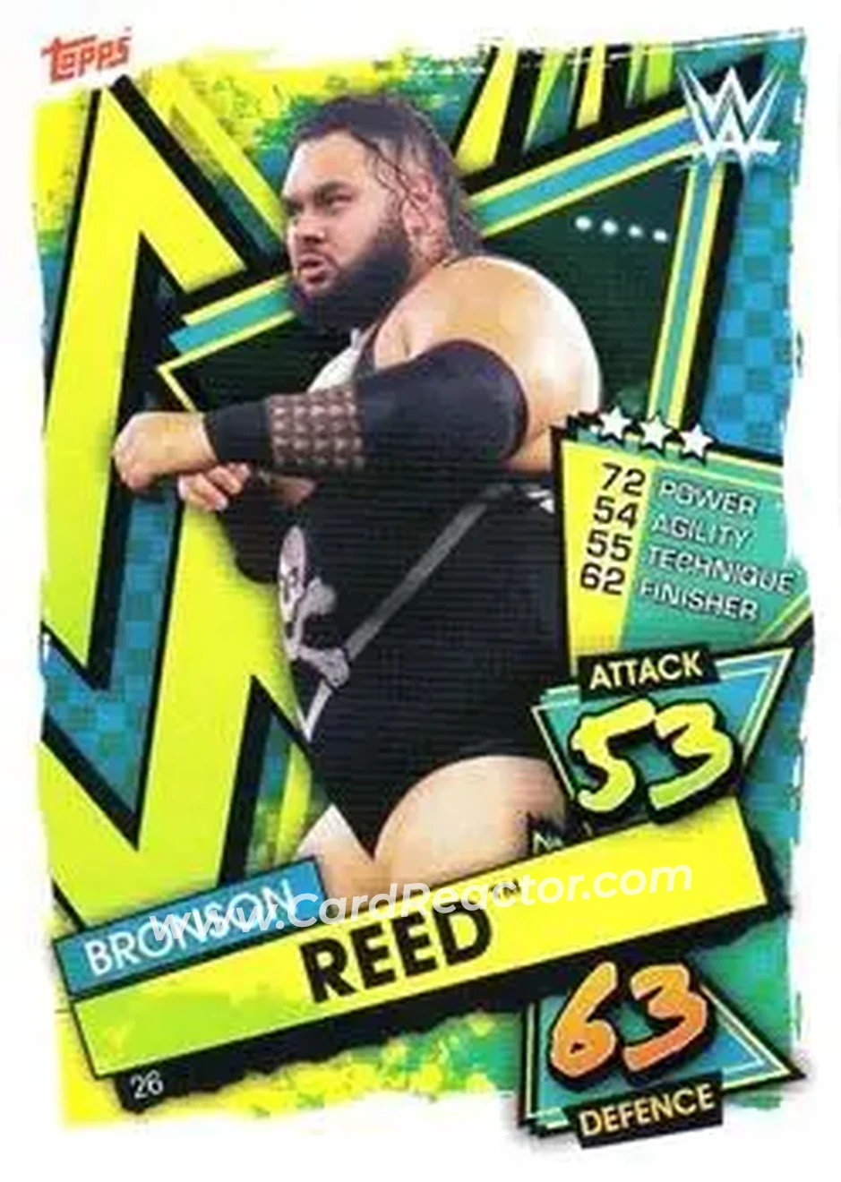2021 Topps Slam Attax WWE #26 - Bronson Reed