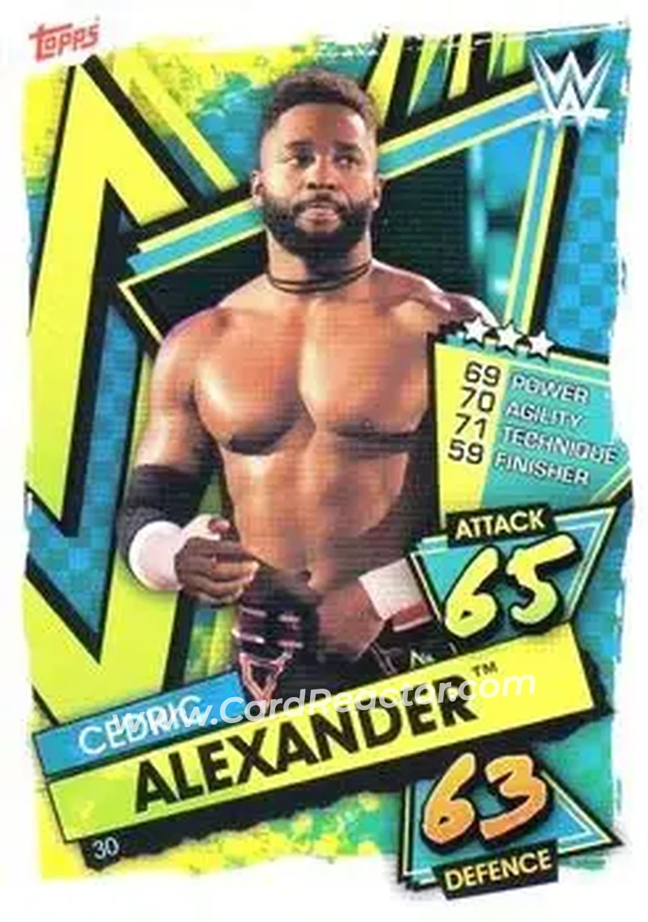 2021 Topps Slam Attax WWE #30 - Cedric Alexander